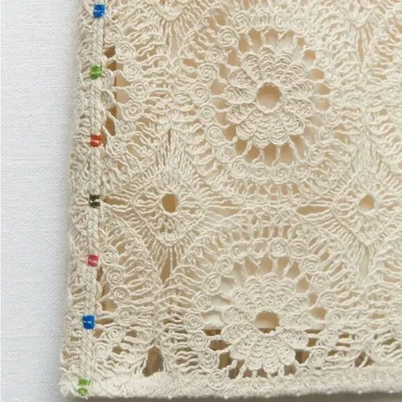 ZARA BLOGGER FAVORITE STRAPLESS CROCHET DRESS - Picture 12 of 12